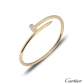 Cartier Yellow Gold Diamond Juste Un Clou Bracelet Size 17 B6048617 Cartier Yellow Gold Diamond Juste Un Clou Bracelet Size 17 B6048617